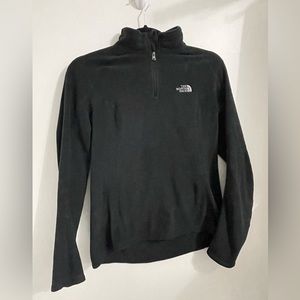 The North Face quarter zip black fleece size small